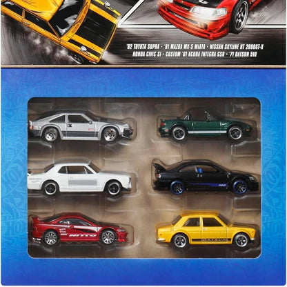 Hot Wheels Street of Japan Multipack Supra Civic Skyline Miata Integra JBY77