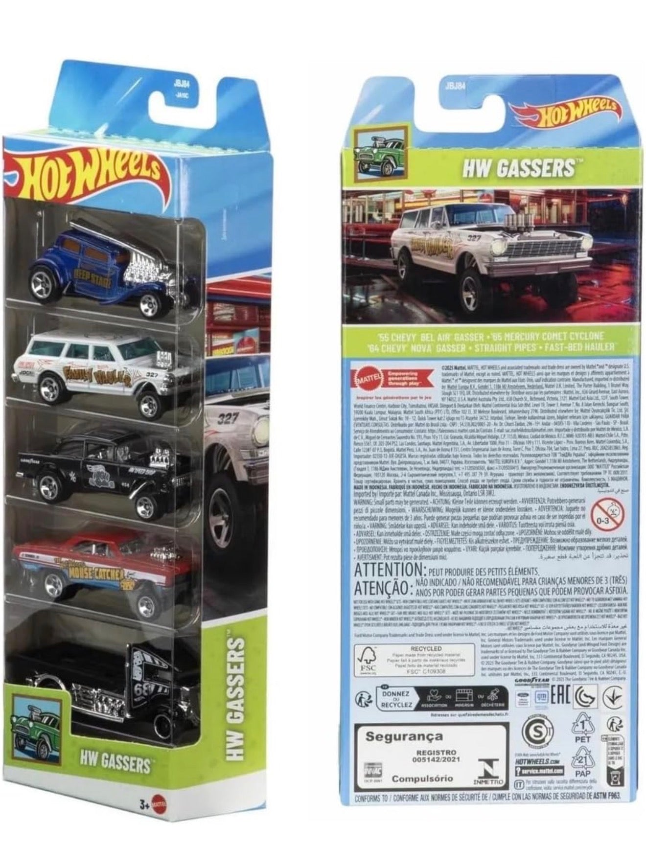 HOT WHEELS PACK OF 5 : HW GASSERS  : SEALED