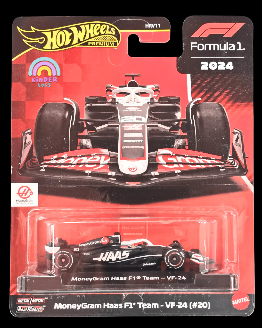 Premium Hot Wheels MoneyGram Haas F1 Team - VF-24 (#20) - Imported