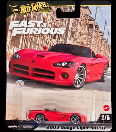Hot Wheels Fast & Furious 2003 Dodge Viper SRT 10 Car