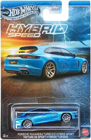 EXCLUSIVES Hot Wheels Premium Silver Series Hybrid Speed Porsche Panamera Turbo S E-Hybrid Sport - Blue - 2024